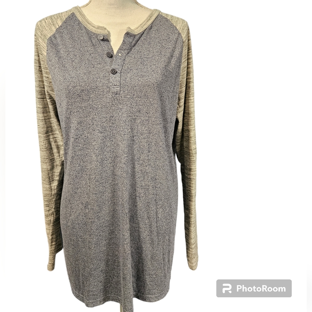 LuLaRoe- Men's long sleeve pullover t-shirt size L - Picture 5 of 7